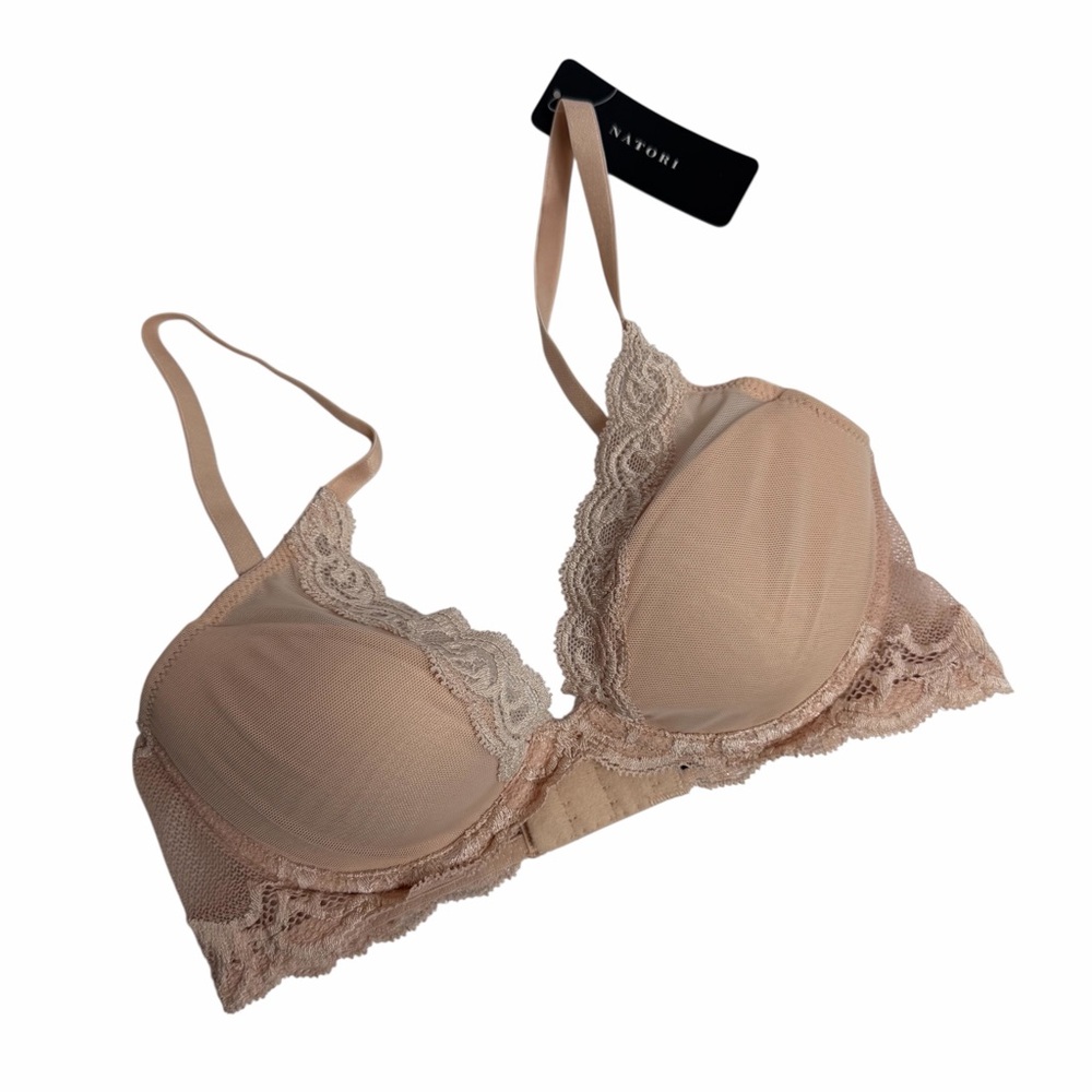 NATORI FEATHERS CAMEO ROSE WOMEN BRA SIZE 32B BRAND NEW WITH TAGS MSRP$72